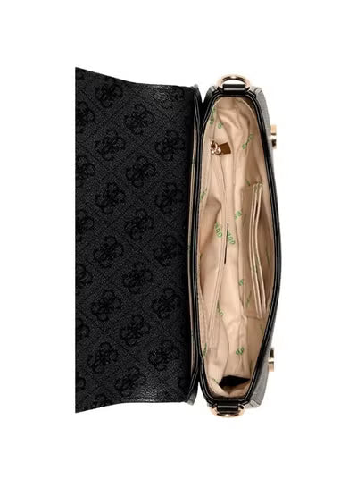 Guess Women’s Coal Black Shoulder Bag HWESG951320 – Sleek Leather Design#028