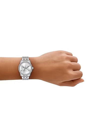 Michael Kors Bryant Women’s Watch MK7542 – Silver Stainless Steel Bracelet with Pavé Sunray Dial