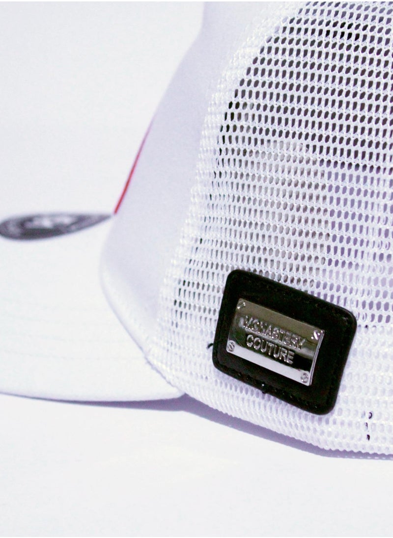 Monastery Couture Men's Cap with Logo Patch Detail