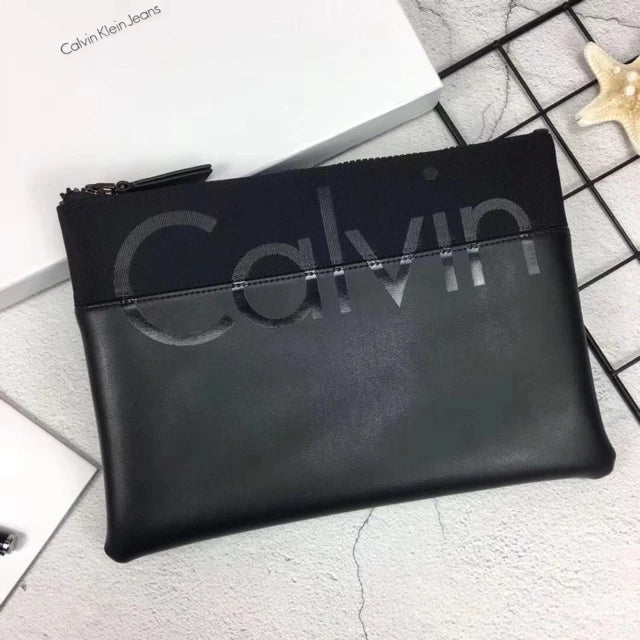 CK Black Leather Bag For Men 57#