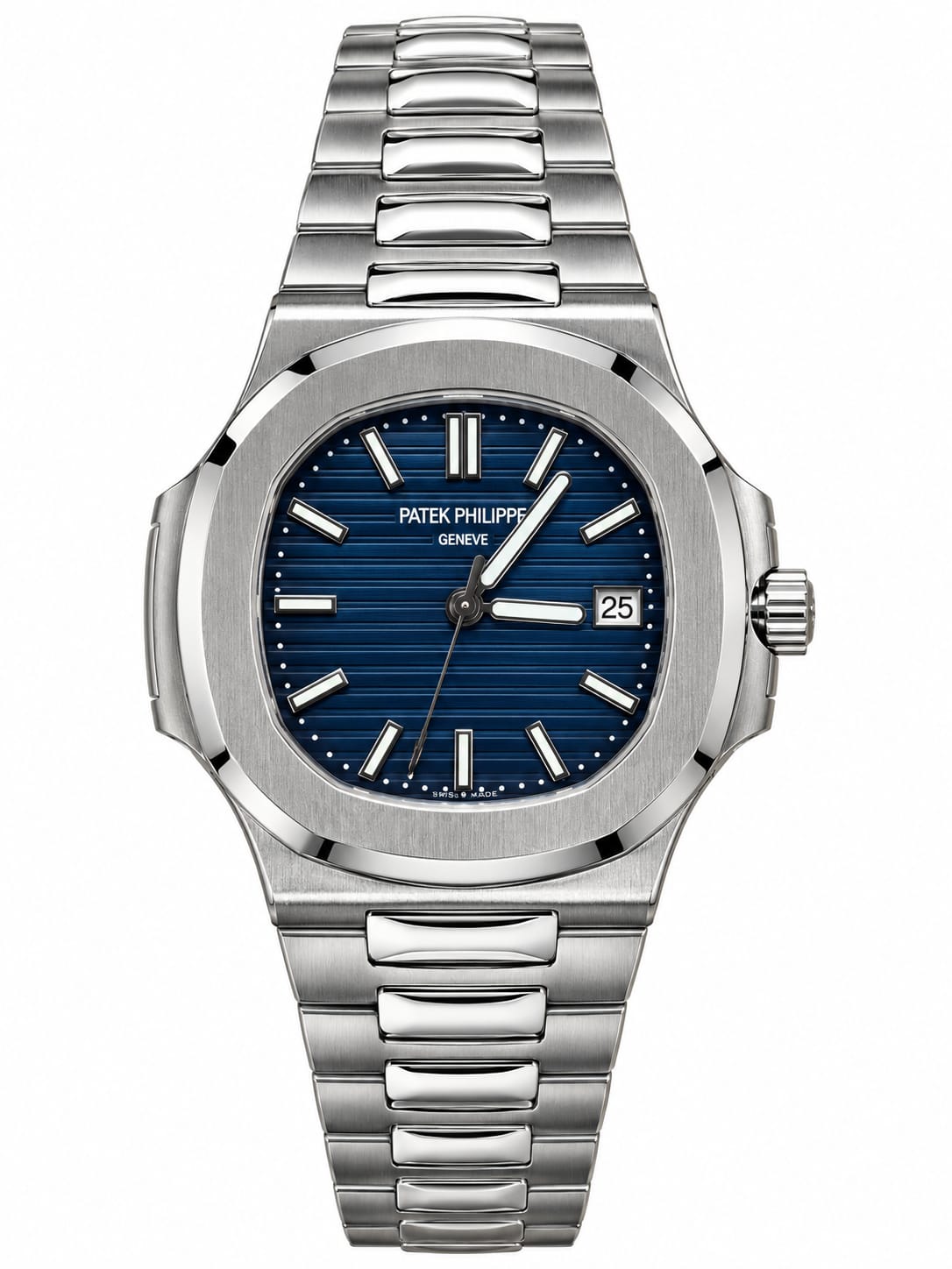 Patek Philippe Nautilus 5811/1G Blue Dial Automatic Men's Watch – Luxury Design with Silver Stainless Steel Bracelet