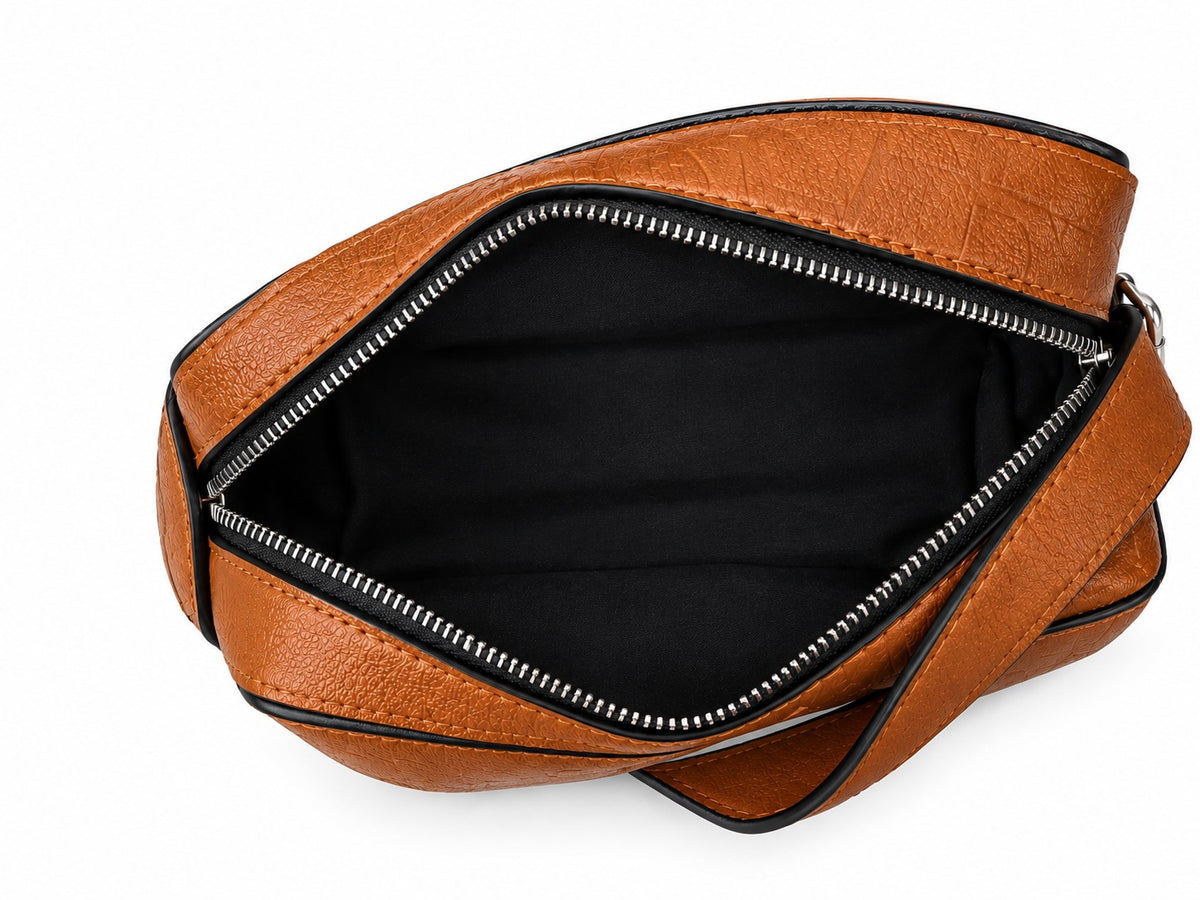 Armani Exchange Women's Structured Crossbody Bag with Front Pocket, Brown#0017