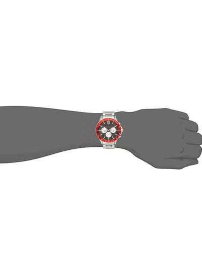 Tommy Hilfiger Luke Men’s Watch 1791122 – Gray Dial, Silver Stainless Steel Strap, Multifunction Quartz, 47mm