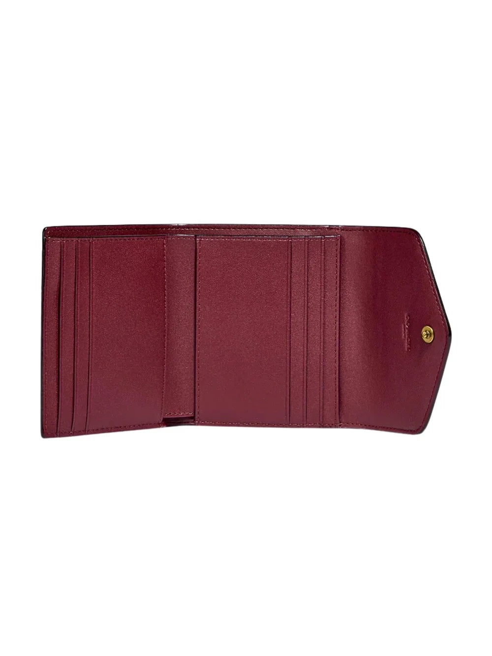 Coach Wyn Small Wallet in Colorblock Signature Canvas (Tan/Black) #0024