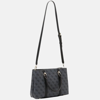 Guess Dark Grey Monogram Handbag For Women 13#