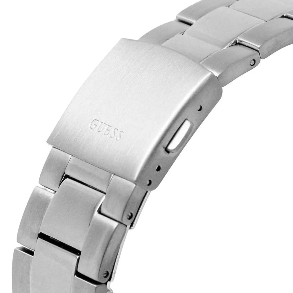 Guess GW0539G1 Men’s Analog Round Watch with Black Dial & Stainless Steel Strap
