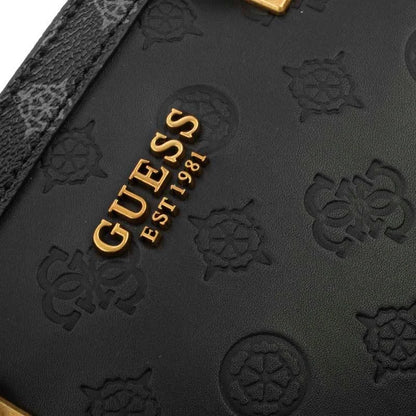 GUESS Black Embossed Handbag For Women 20#