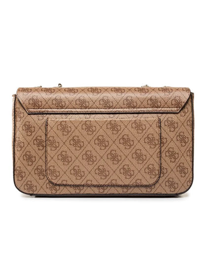 Guess Light Brown Monogram Bag For Women 22#