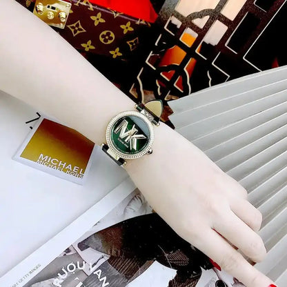 Michael Kors Parker Women’s Watch – Green Dial & Green Leather Strap Model MK4724