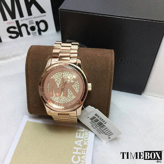 Michael Kors Runway Women’s Watch – Rose Gold-Tone Stainless Steel with Rose Gold Dial (Model MK5853)