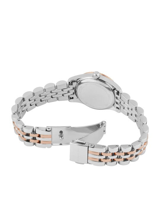 Michael Kors Lexington Women’s Watch – Two-Tone Silver & Rose Gold Stainless Steel MK4817