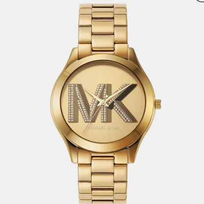 Michael Kors Slim Runway Women’s Watch – Gold-Tone Stainless Steel (Model MK4732)