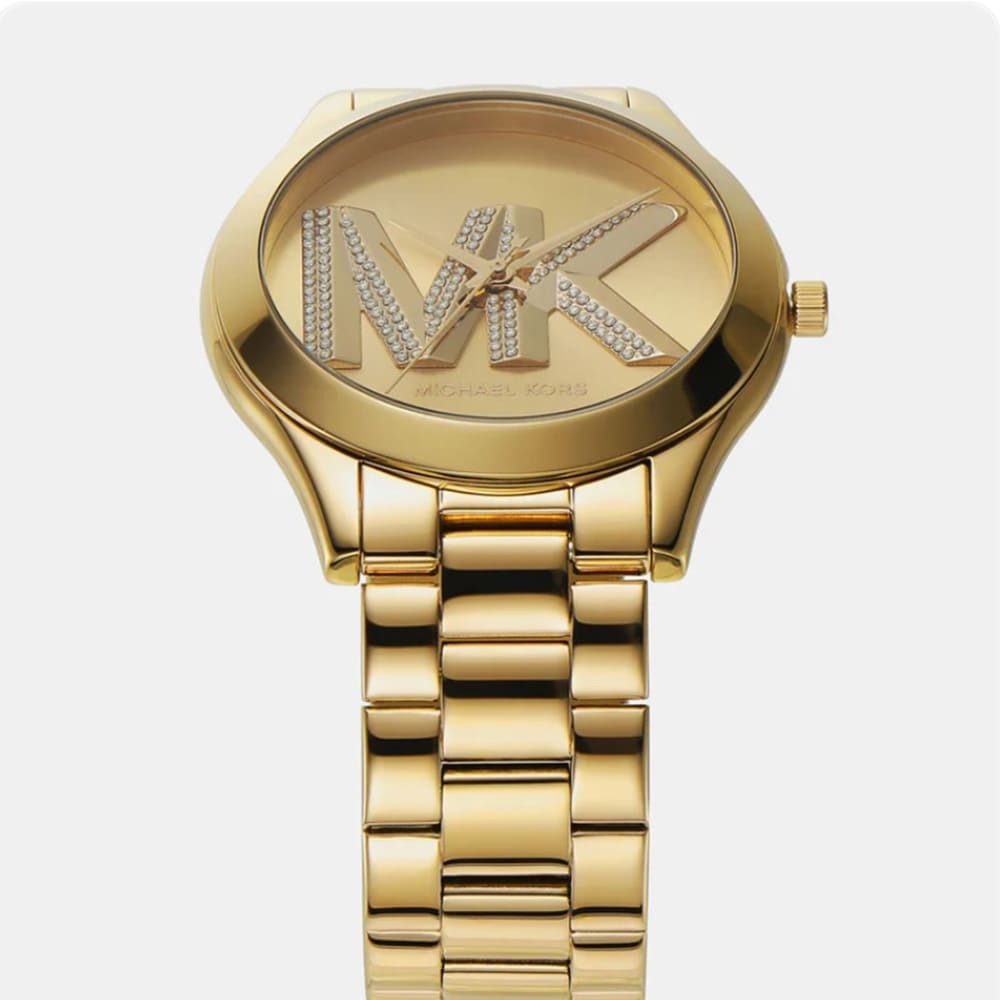 Michael Kors Slim Runway Women’s Watch – Gold-Tone Stainless Steel (Model MK4732)