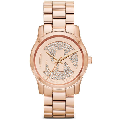 Michael Kors Runway Women’s Watch – Rose Gold-Tone Stainless Steel with Rose Gold Dial (Model MK5853)