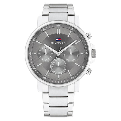 Tommy Hilfiger Tyson Men's Watch – Dark Grey Dial with Stainless Steel Bracelet (Model 1710604)