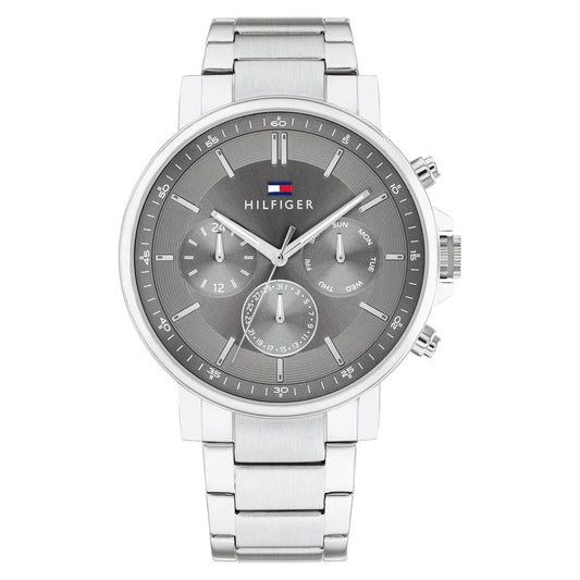 Tommy Hilfiger Tyson Men's Watch – Dark Grey Dial with Stainless Steel Bracelet (Model 1710604)