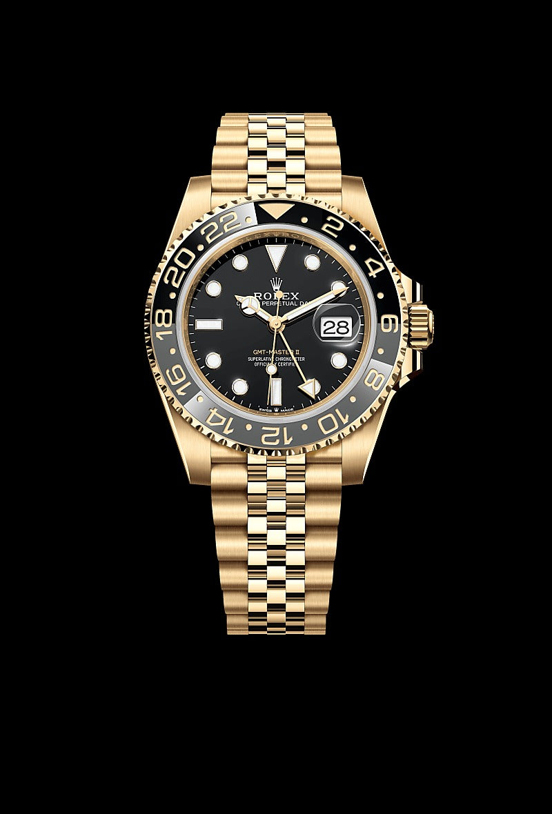 Rolex GMT-Master II Men’s Watch – Black Dial with Gold Oyster Bracelet