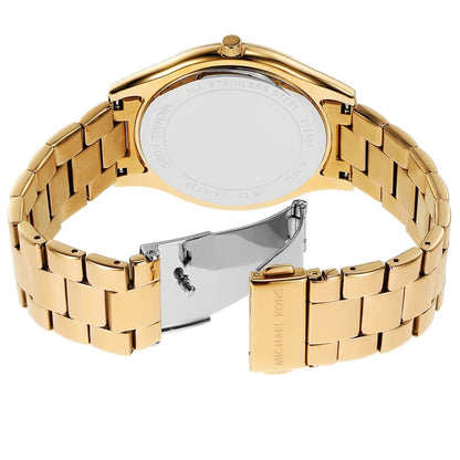 Michael Kors Slim Runway Women’s Watch – Gold-Tone Stainless Steel (Model MK4732)