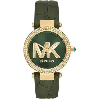 Michael Kors Parker Women’s Watch – Green Dial & Green Leather Strap Model MK4724