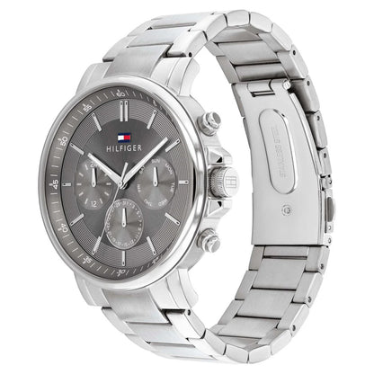 Tommy Hilfiger Tyson Men's Watch – Dark Grey Dial with Stainless Steel Bracelet (Model 1710604)