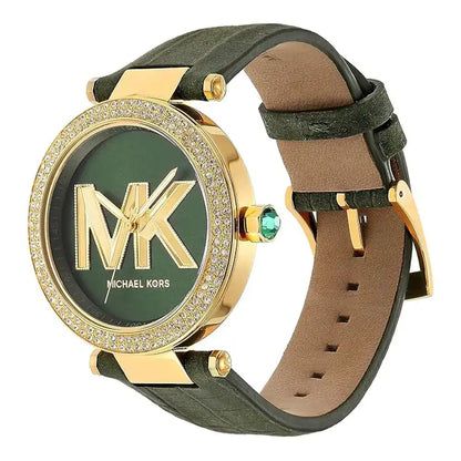 Michael Kors Parker Women’s Watch – Green Dial & Green Leather Strap Model MK4724