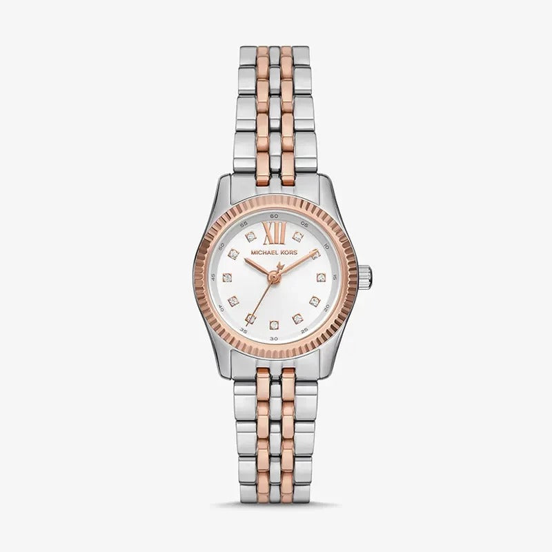 Michael Kors Lexington Women’s Watch – Two-Tone Silver & Rose Gold Stainless Steel MK4817