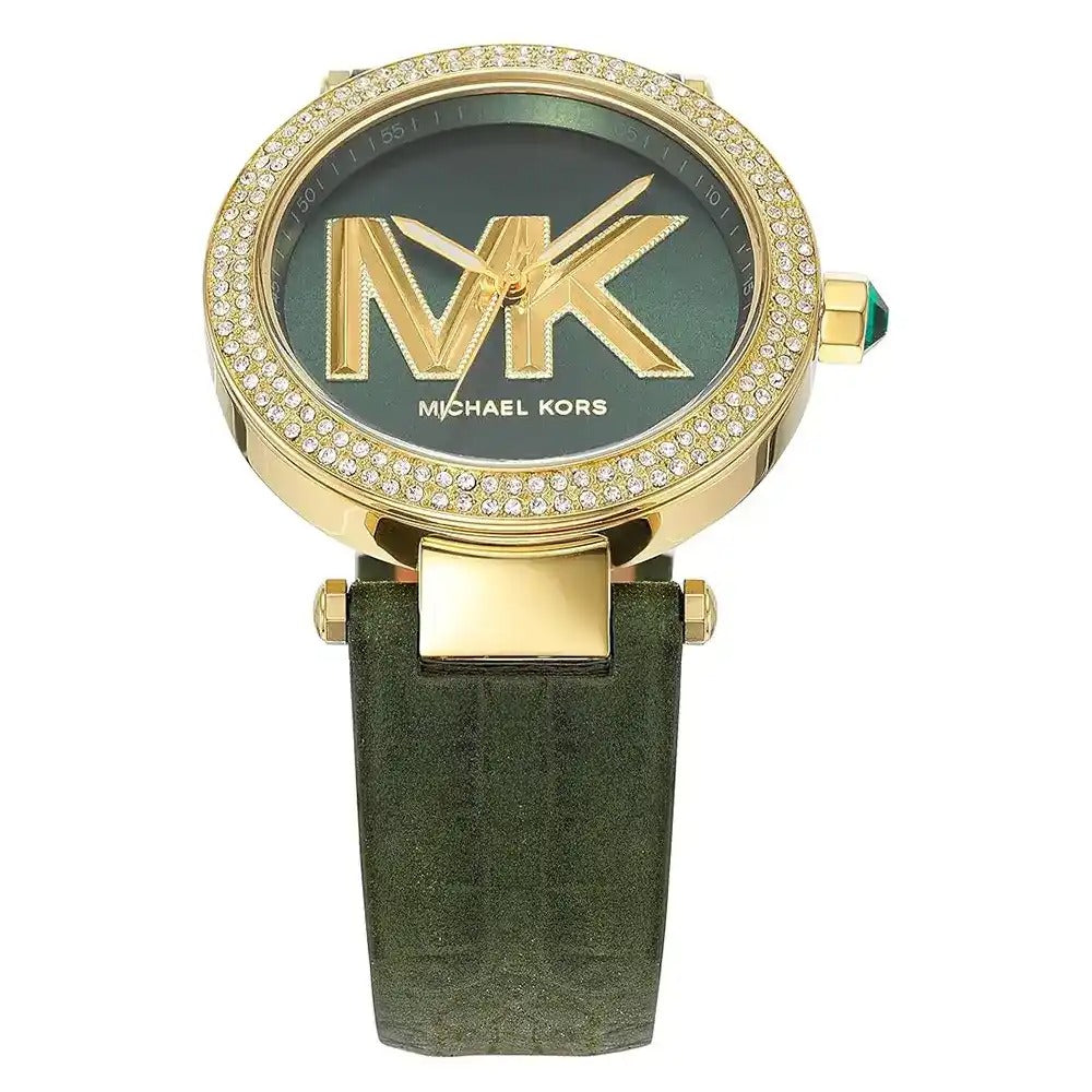 Michael Kors Parker Women’s Watch – Green Dial & Green Leather Strap Model MK4724