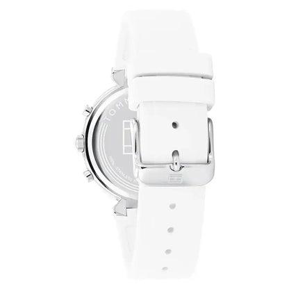 Tommy Hilfiger Ivy Women's Watch – White Dial with White Silicone Strap (Model 1782342)