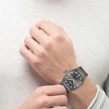 Hugo Boss Candor Men's Watch – Grey Dial with Stainless Steel Bracelet (Model 1514078)