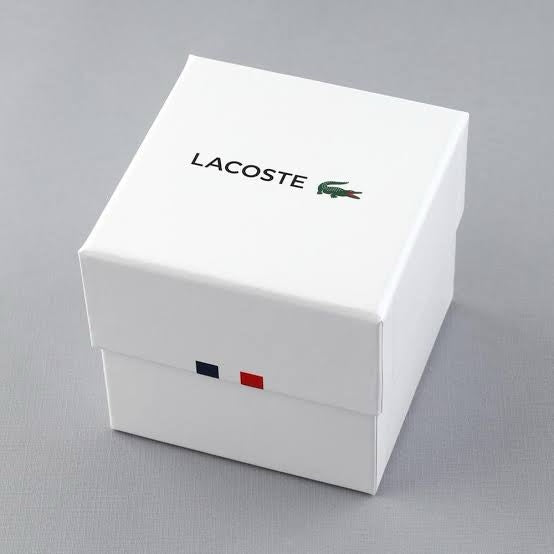 Lacoste 12.12 Chrono Men's Analog Watch with Black Silicone Rubber Strap – 2011247