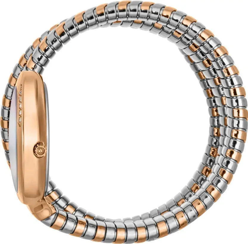 Just Cavalli Glam 5 Evo Women’s Watch JC1L228M0085 – Silver Dial, Two-Tone Stainless Steel Strap, Luxury Fashion Watch