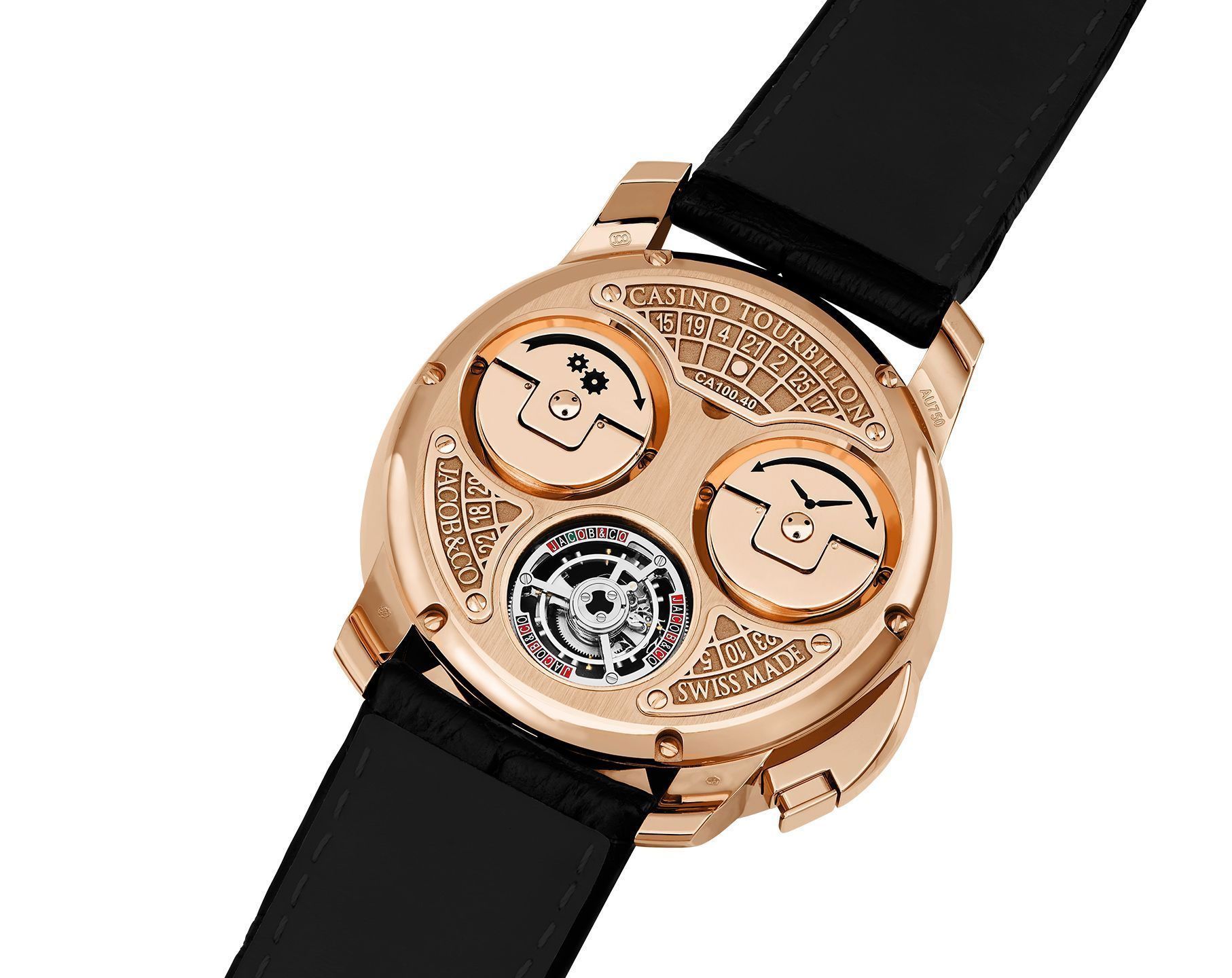 Jacob &amp; Co. Casino Tourbillon Rose Gold (Aventurine Dial)
