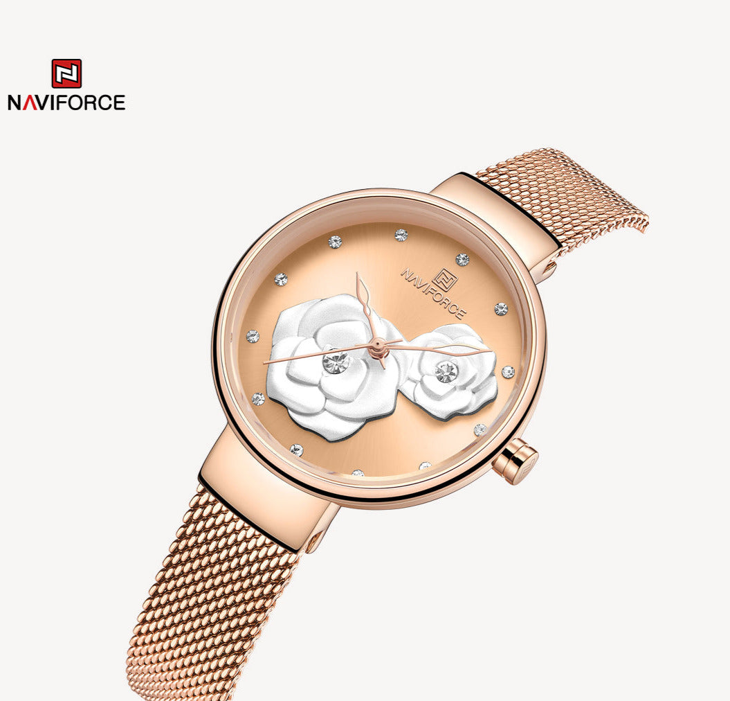 Naviforce Watch For Women NF5013 RG/RG/RG