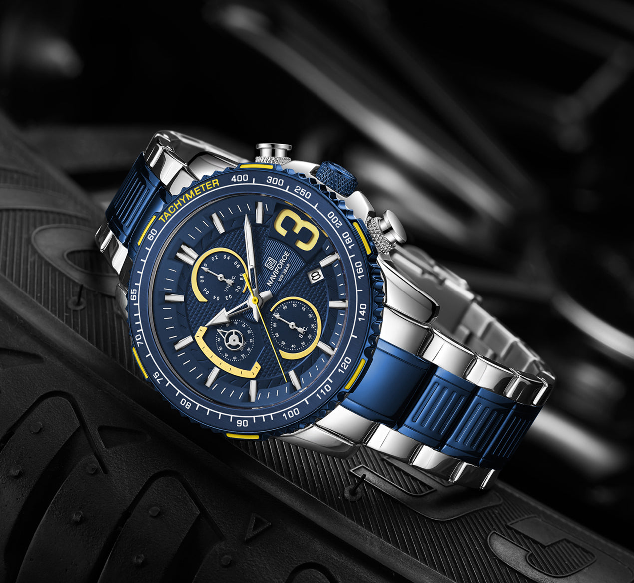 Naviforce Watch For Men NF8017 SBE