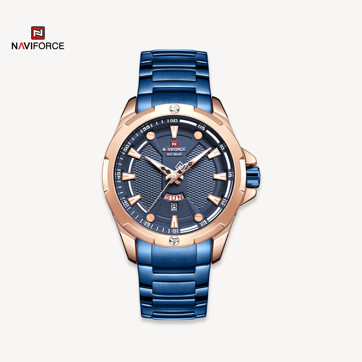 Naviforce Watch For Men NF9161 RG/BR