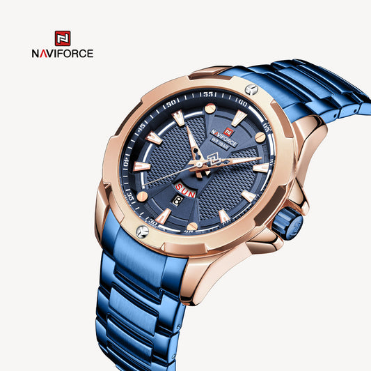 Naviforce Watch For Men NF9161 RG/BR