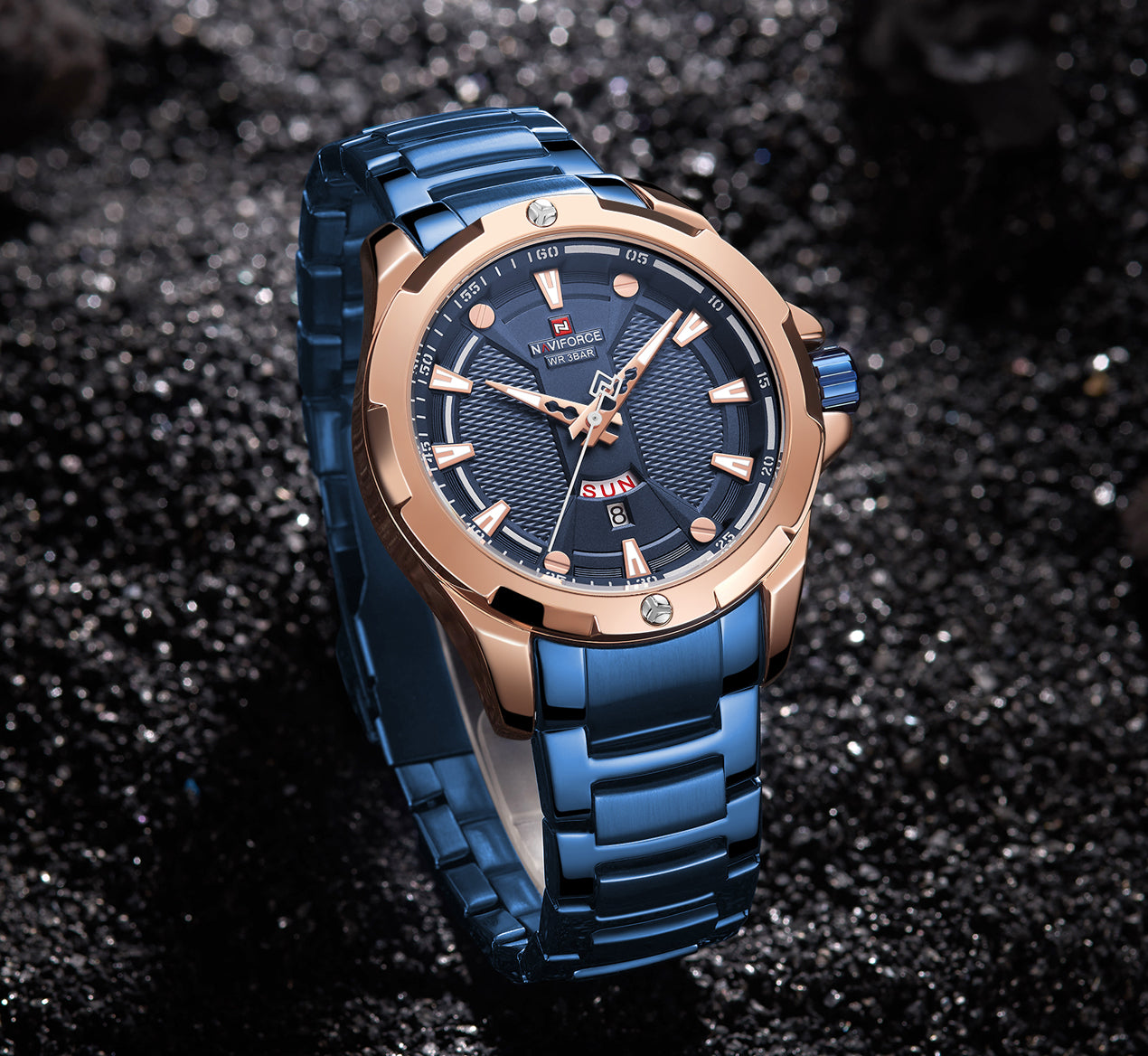 Naviforce Watch For Men NF9161 RG/BR