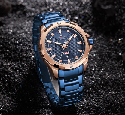 Naviforce Watch For Men NF9161 RG/BR