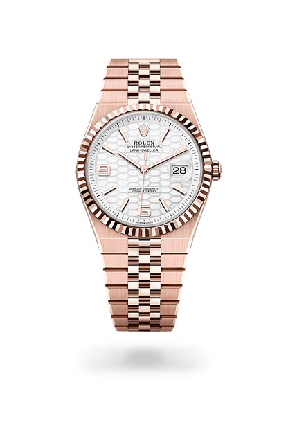 Rolex Land-Dweller 40 Oyster, 40 mm, Eve rose gold