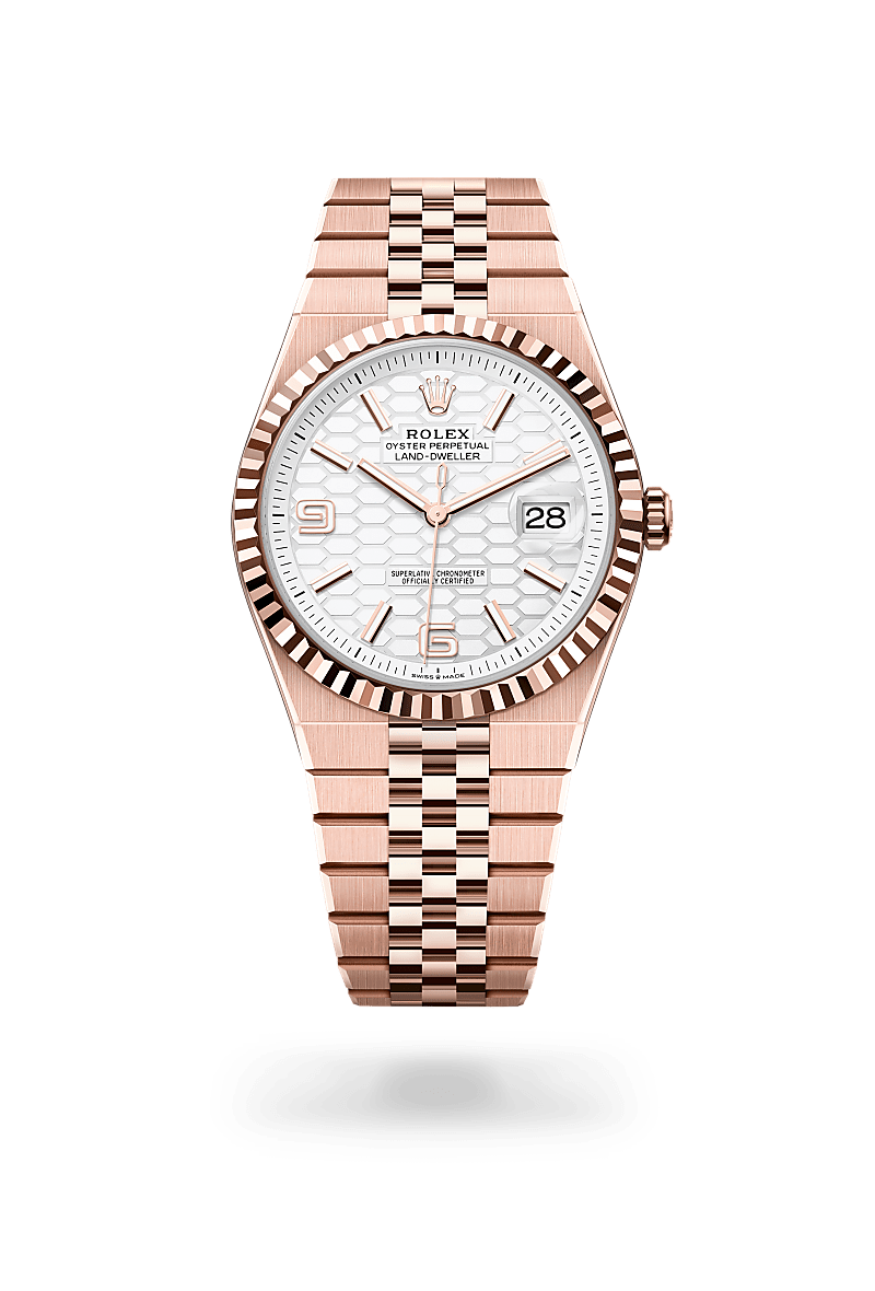 Rolex Land-Dweller 40 Oyster, 40 mm, Eve rose gold