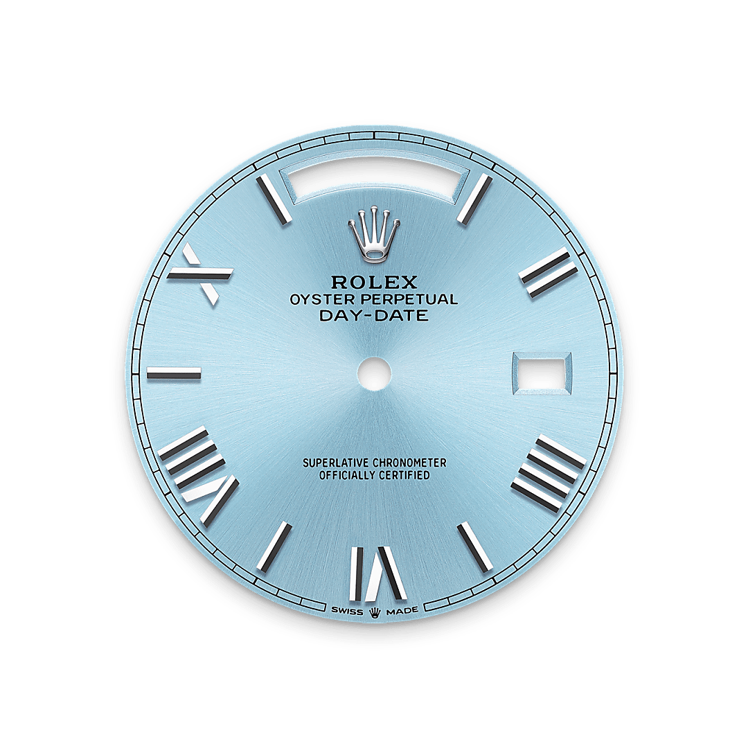 Rolex Day-Date Watch For Men - Ice Blue Dial