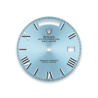 Rolex Day-Date Watch For Men - Ice Blue Dial