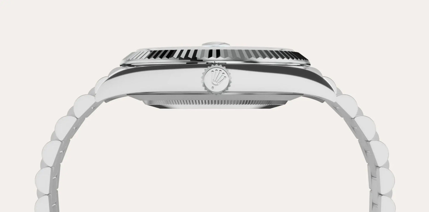 Rolex Day-Date Watch For Men - Ice Blue Dial