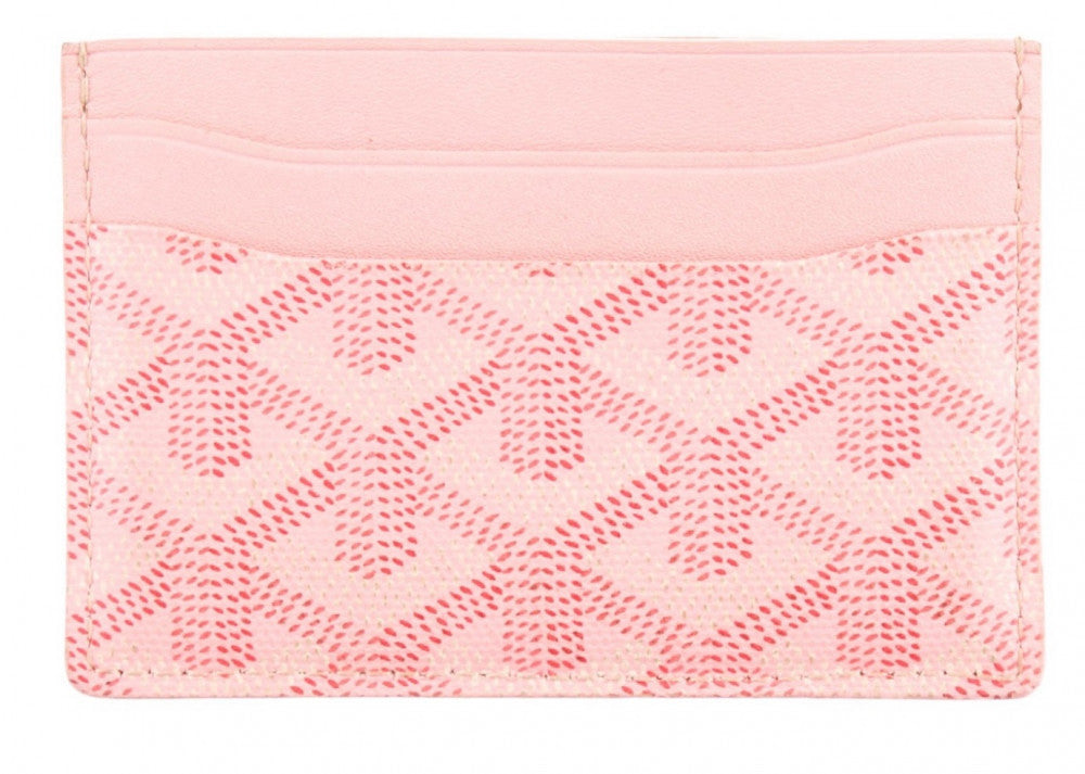 Goyard Saint-Sulpice Card Holder in Goyardine Canvas and Leather – Pink#10