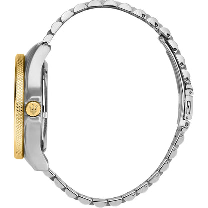 MASERATI R8853140009 SFIDA 44MM 3H BLACK DIAL SS+YG BR