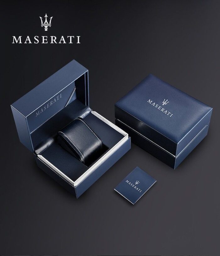 Maserati Velocita Men's Watch R8851153002, Blue Dial, Leather Strap