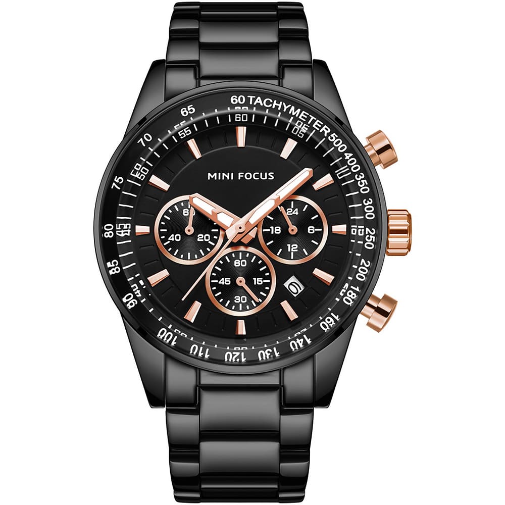 Mini Focus Men's Watch MF0187G-04 – Black Stainless Steel