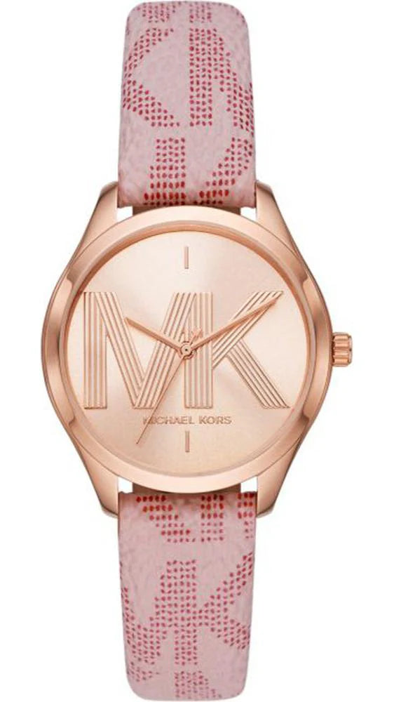 Michael Kors Jaycie MK2879 Women’s Watch – Pink Dial, Pink Leather Strap, Quartz, 33mm, 50M Water Resistant