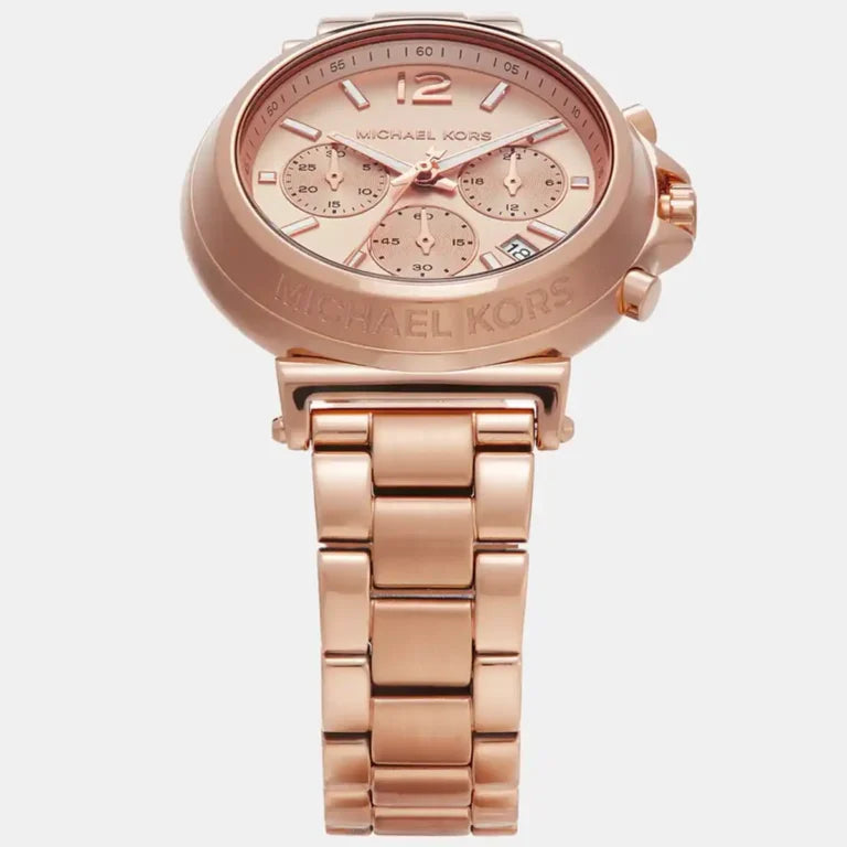Michael Kors Maren MK7494 Women’s Watch – Rose Gold Stainless Steel Bracelet & Dial | 40mm Quartz Elegant Timepiece