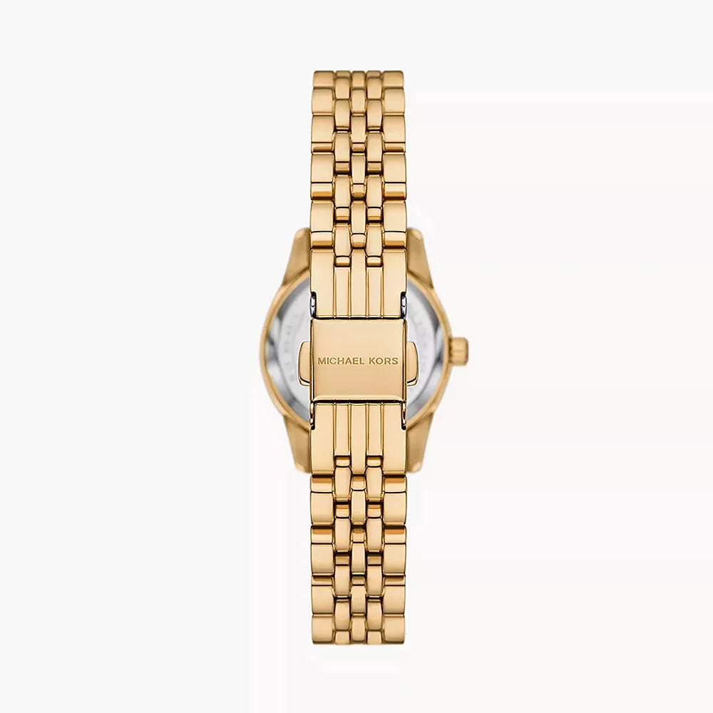 Michael Kors MK4813 Lexington Three-Hand Gold-Tone Stainless Steel Watch